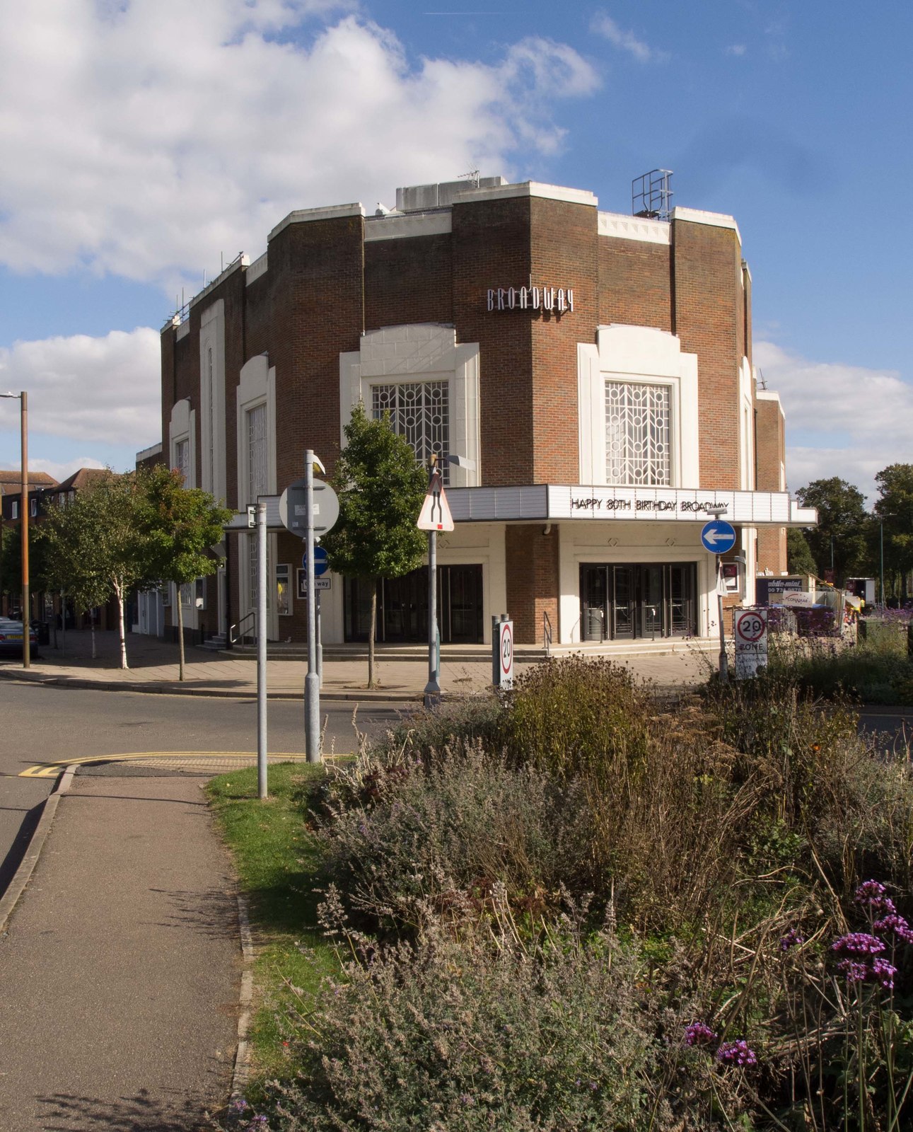 The art deco Broadway cinema in Letchworth Garden City